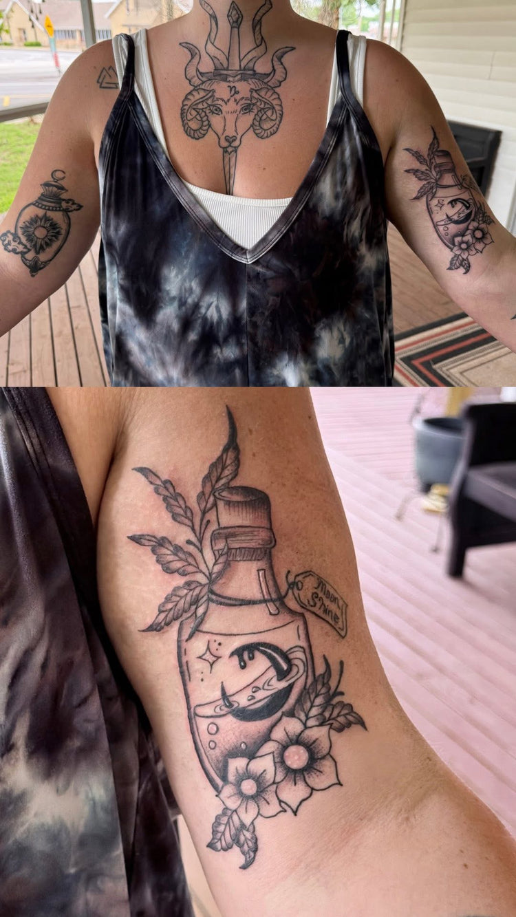 The Moon tattoo by Venusian Visions